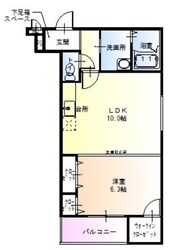 フジパレス皐月WESTの物件間取画像